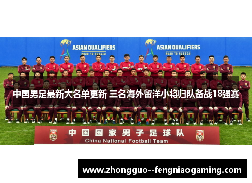 中国男足最新大名单更新 三名海外留洋小将归队备战18强赛